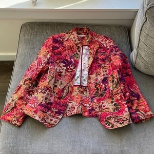 Floral printed Coldwater Creek jacket size medium.